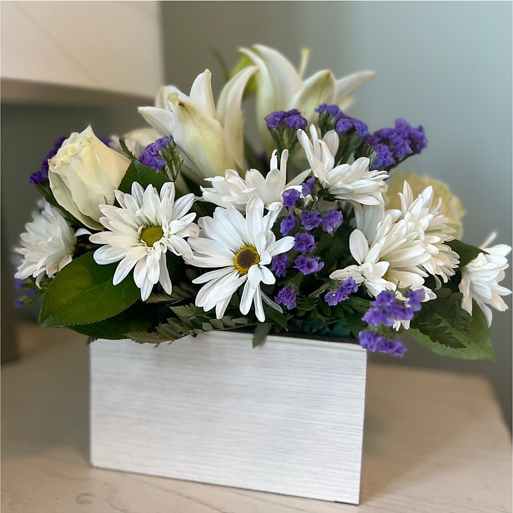 Beyond Blue Box Bouquet – Vons Pavilions, Pleasanton CA