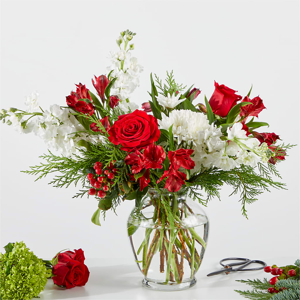Merry Moment Bouquet – A Florist Original – Vons Pavilions, Pleasanton CA