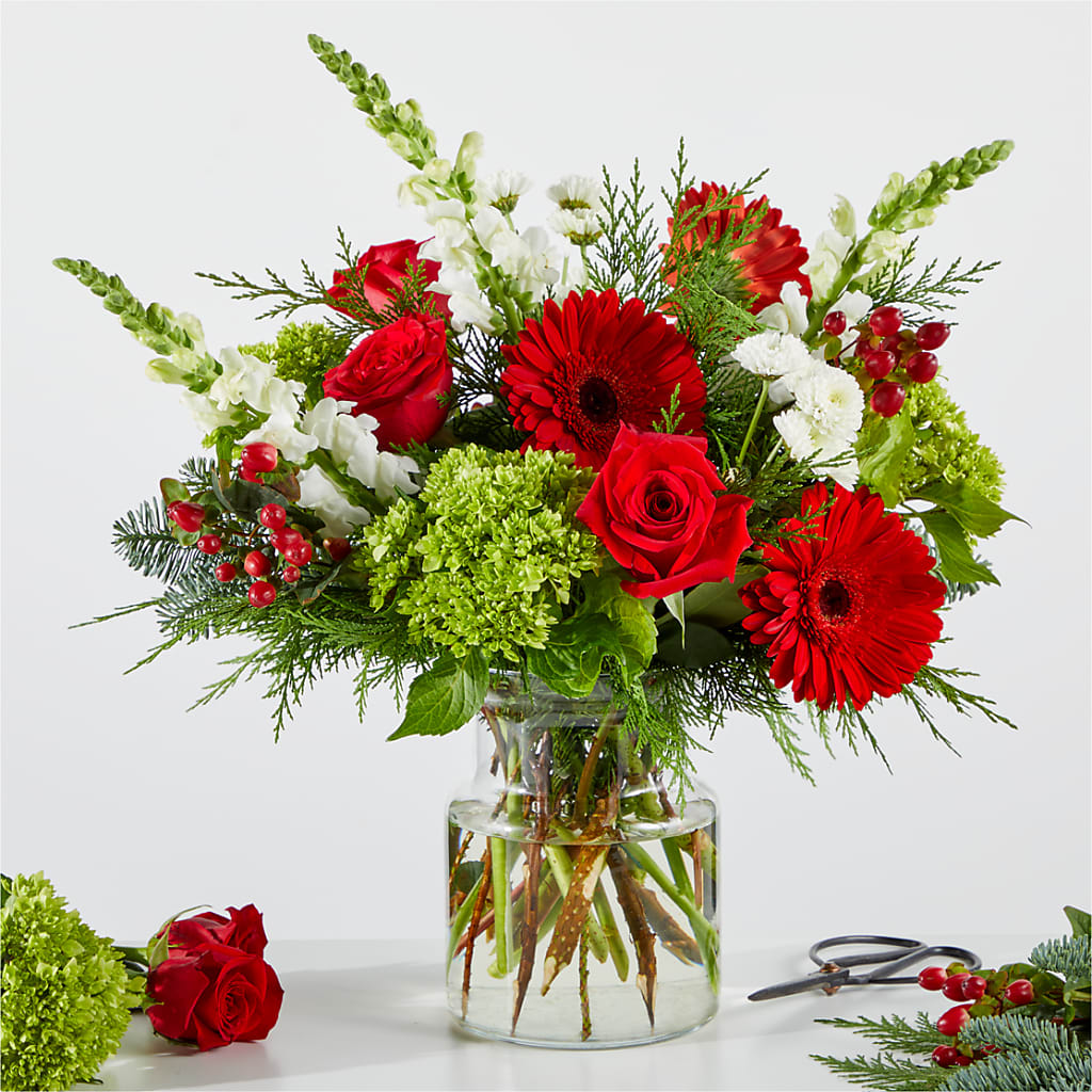 Merry Moment Bouquet – A Florist Original – Vons Pavilions, Pleasanton CA