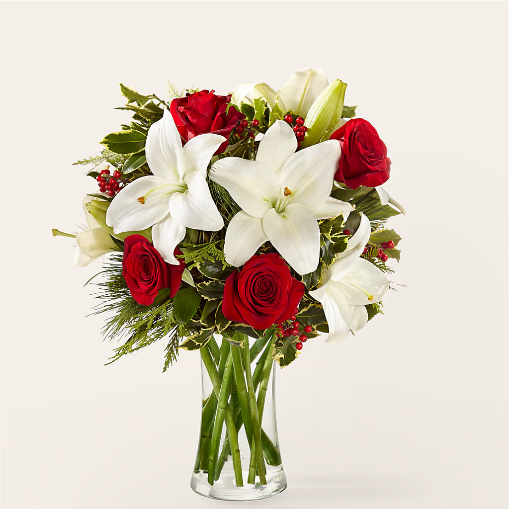 Sparkling Snowflakes Bouquet – Vons Pavilions, Pleasanton CA