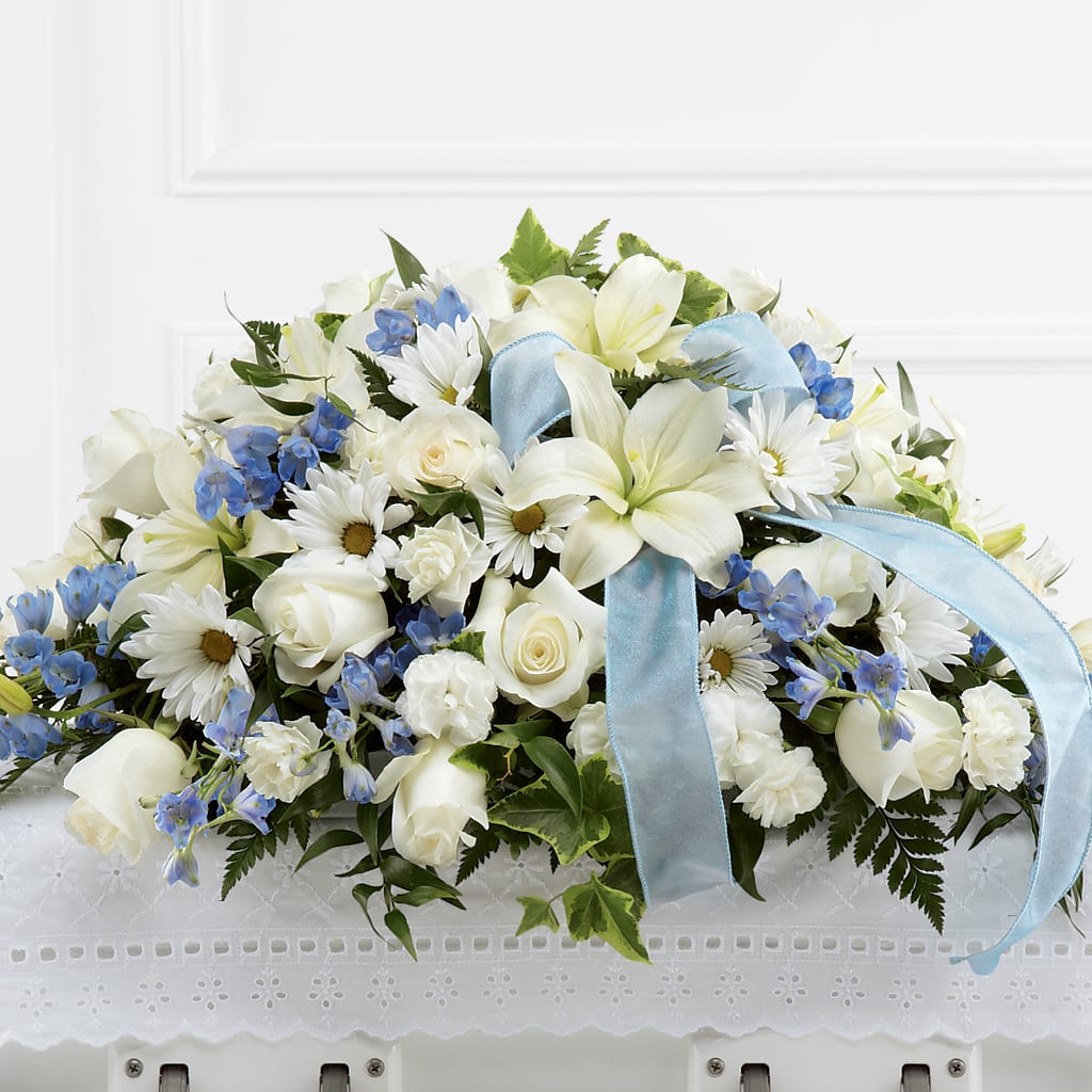 Tender Treasure Casket Spray – Vons Pavilions, Pleasanton CA