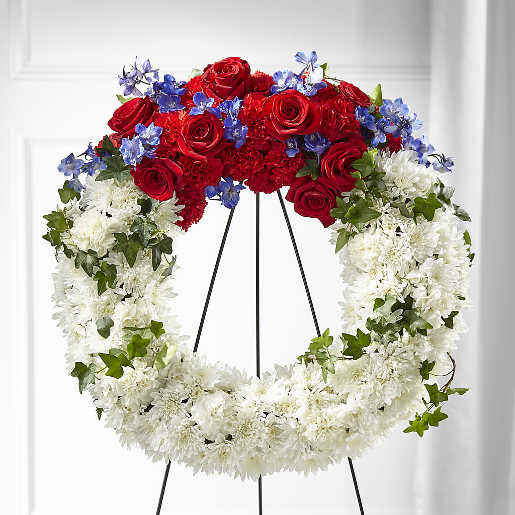 Patriotic Passion Wreath – Vons Pavilions, Pleasanton CA