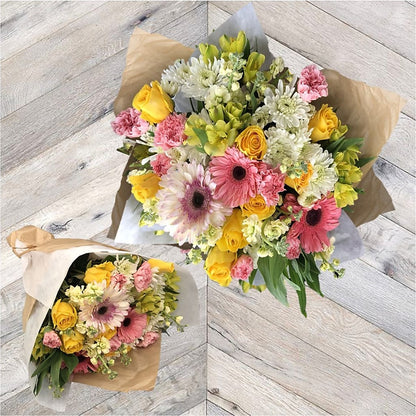 Dewdrop Wrapped Bouquet –  Vons Pavilions, Pleasanton CA