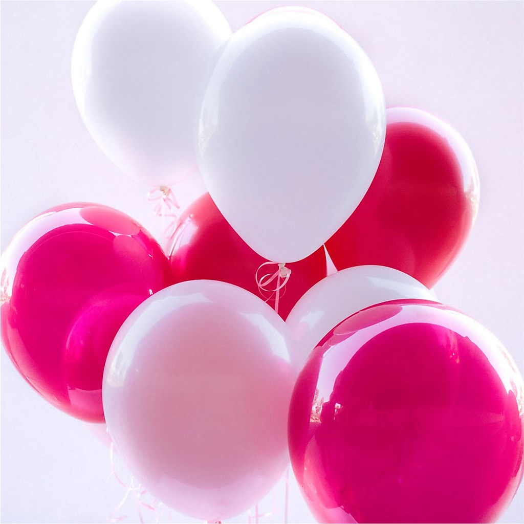 Dozen Latex Balloons Baby Pink