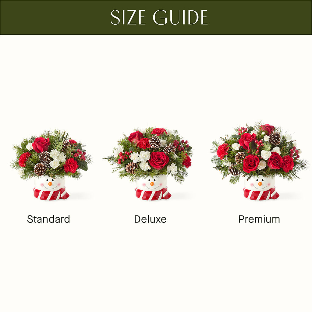 Jolly Snowman Bouquet –  Vons Pavilions, Pleasanton CA