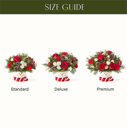 Jolly Snowman Bouquet –  Vons Pavilions, Pleasanton CA