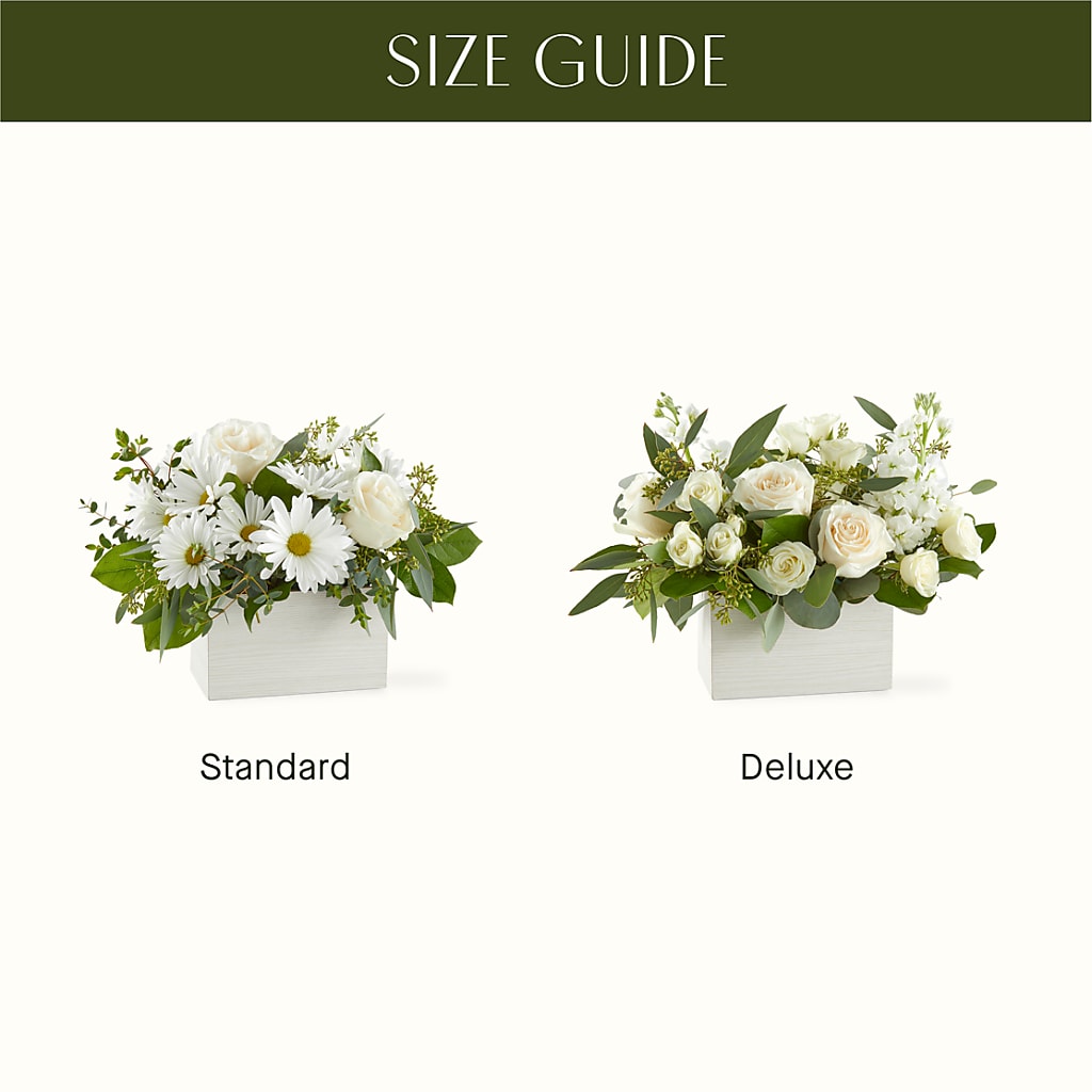 Fresh Linen Box Bouquet –  Vons Pavilions, Pleasanton CA