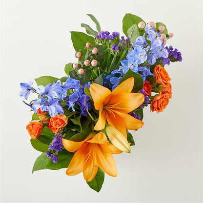 Radiant Citrus Box Bouquet –  Vons Pavilions, Pleasanton CA