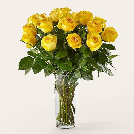 Long Stem Yellow Rose Bouquet –  Vons Pavilions, Pleasanton CA