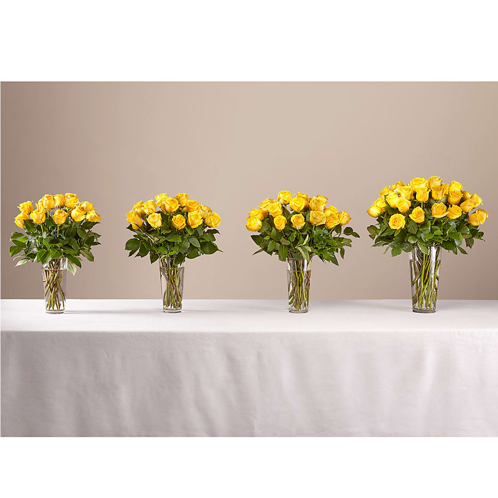 Long Stem Yellow Rose Bouquet –  Vons Pavilions, Pleasanton CA
