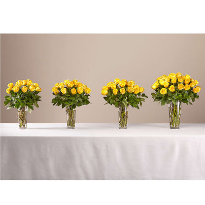 Long Stem Yellow Rose Bouquet –  Vons Pavilions, Pleasanton CA