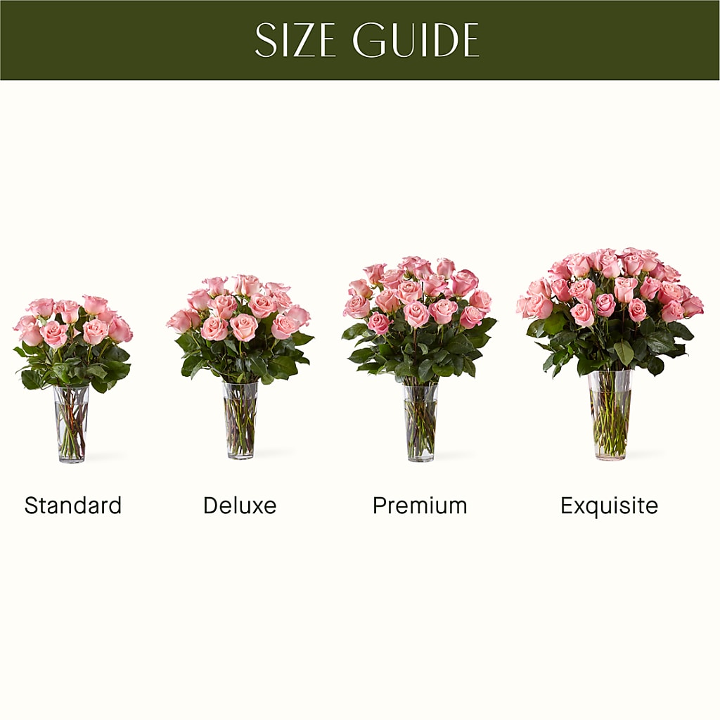 Long Stem Pink Rose Bouquet –  Vons Pavilions, Pleasanton CA