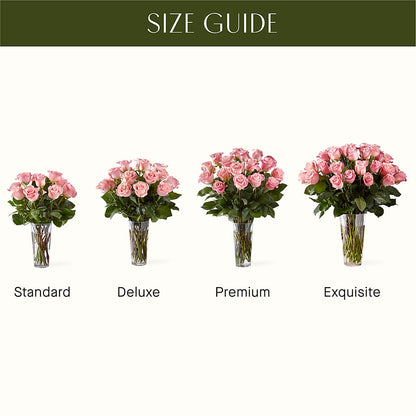Long Stem Pink Rose Bouquet –  Vons Pavilions, Pleasanton CA