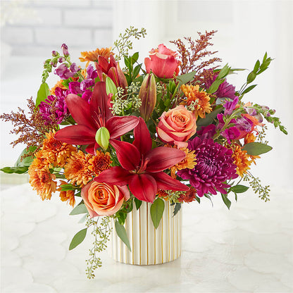 Burgundy Landscape Bouquet –  Vons Pavilions, Pleasanton CA