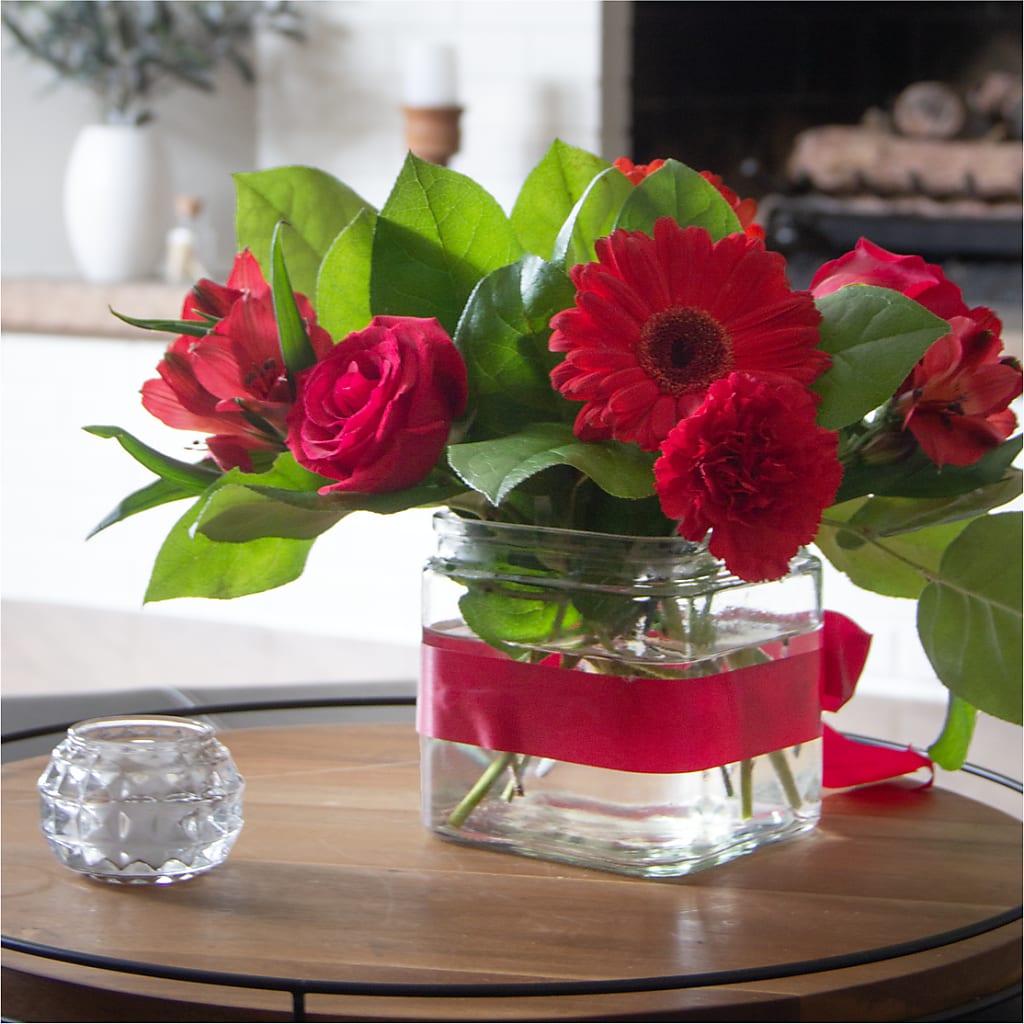 Red Hot Bouquet –  Vons Pavilions, Pleasanton CA
