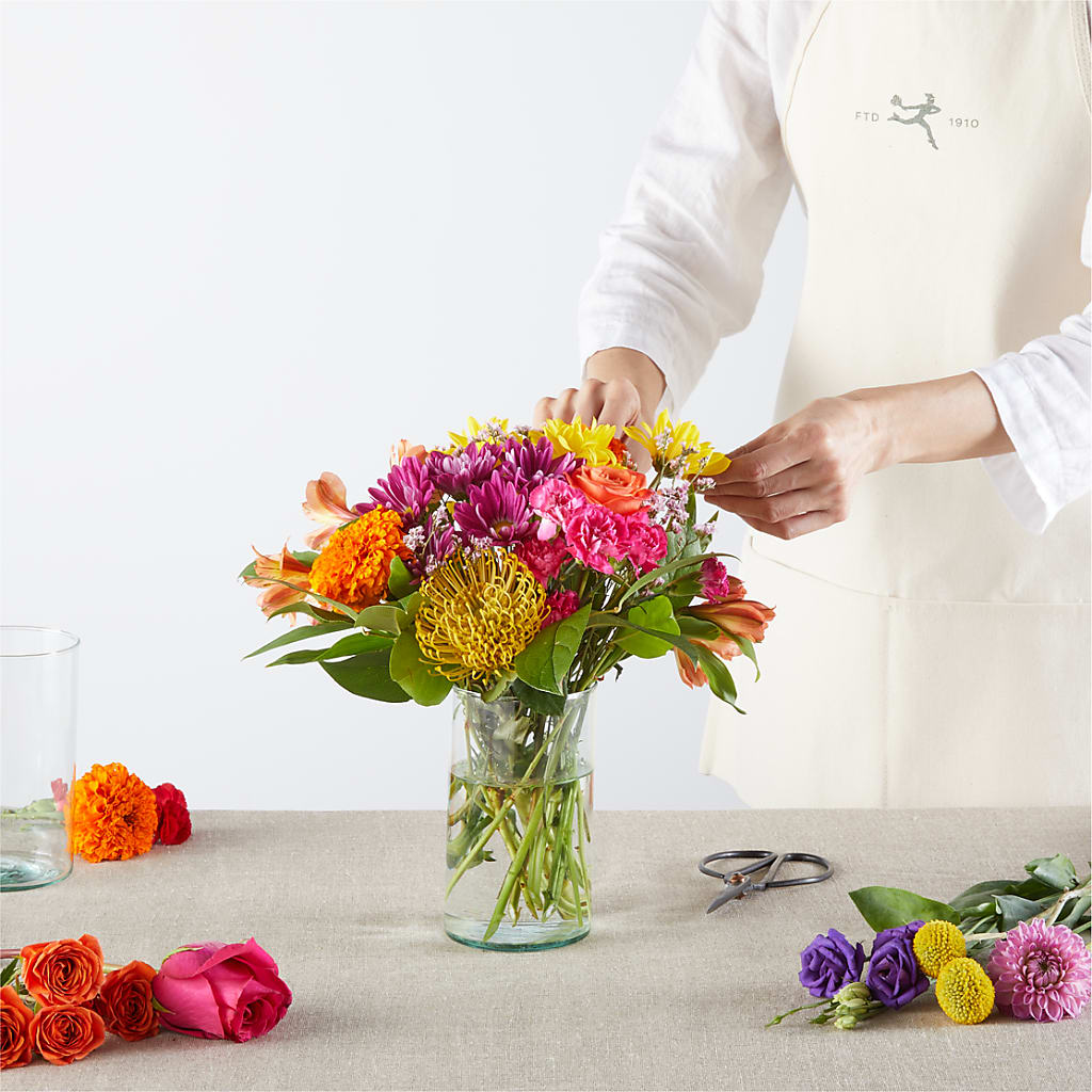 Feast of Color – A Florist Original –  Vons Pavilions, Pleasanton CA