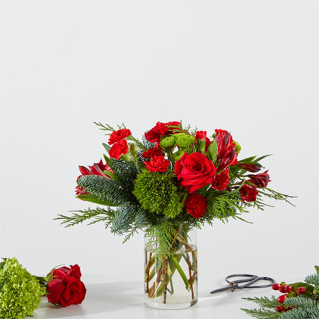 Merry Moment Bouquet – A Florist Original –  Vons Pavilions, Pleasanton CA
