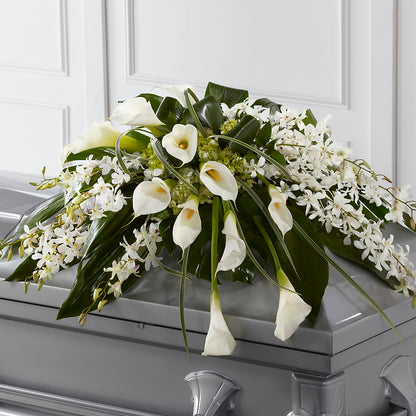 Angel Wings Casket Spray –  Vons Pavilions, Pleasanton CA