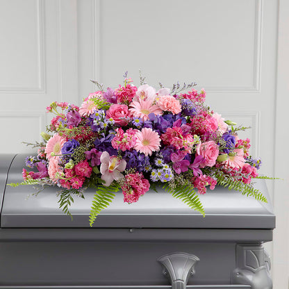 Glorious Garden Casket Spray –  Vons Pavilions, Pleasanton CA