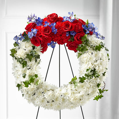 Patriotic Passion Wreath –  Vons Pavilions, Pleasanton CA