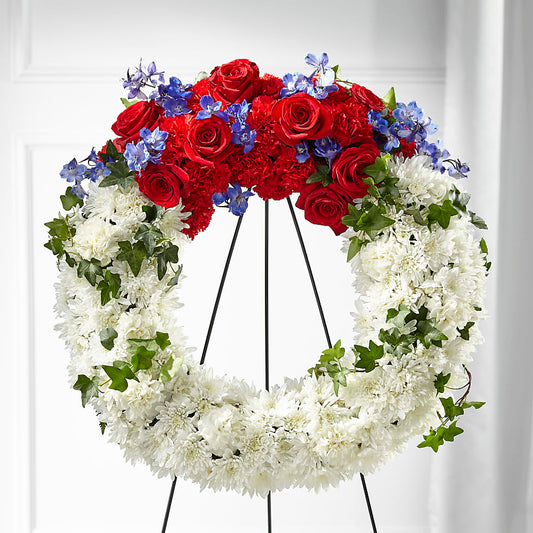 Patriotic Passion Wreath –  Vons Pavilions, Pleasanton CA