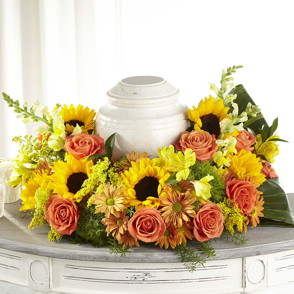 Faithful Sunflower Cremation Adornment –  Vons Pavilions, Pleasanton CA