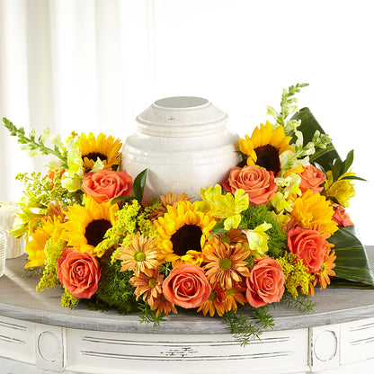 Faithful Sunflower Cremation Adornment –  Vons Pavilions, Pleasanton CA
