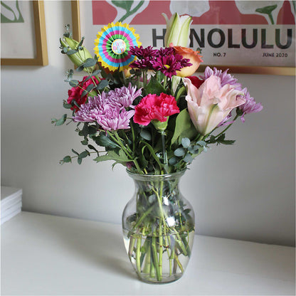 Light of My Life Bouquet & Happy Birthday Topper –  Vons Pavilions, Pleasanton CA
