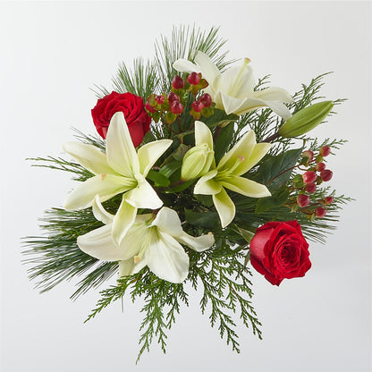 Evergreen Delight Bouquet & Happy Birthday Topper –  Vons Pavilions, Pleasanton CA