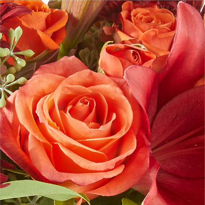 Crimson Leaves Bouquet –  Vons Pavilions, Pleasanton CA