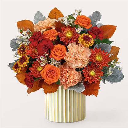 Merlot Bouquet with Ivory Vase –  Vons Pavilions, Pleasanton CA