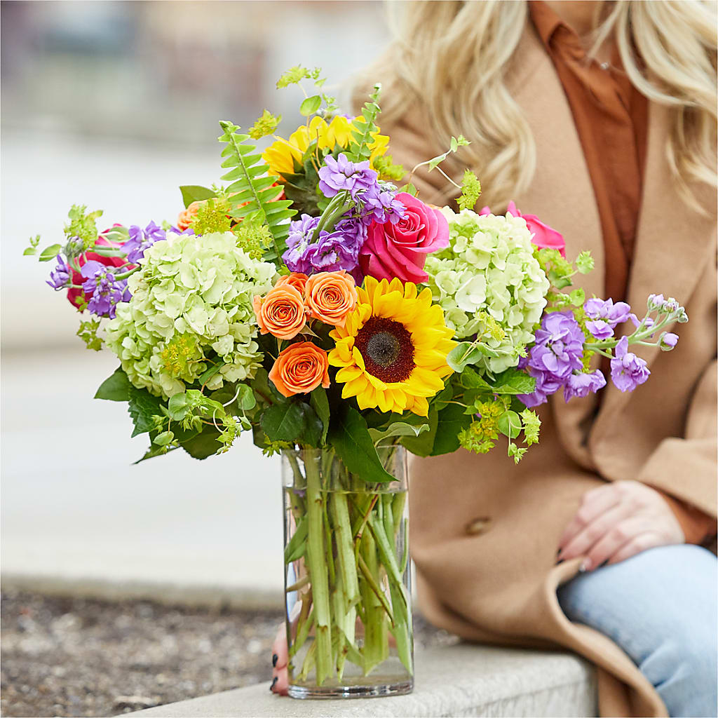 Vibrant Greetings Bouquet –  Vons Pavilions, Pleasanton CA