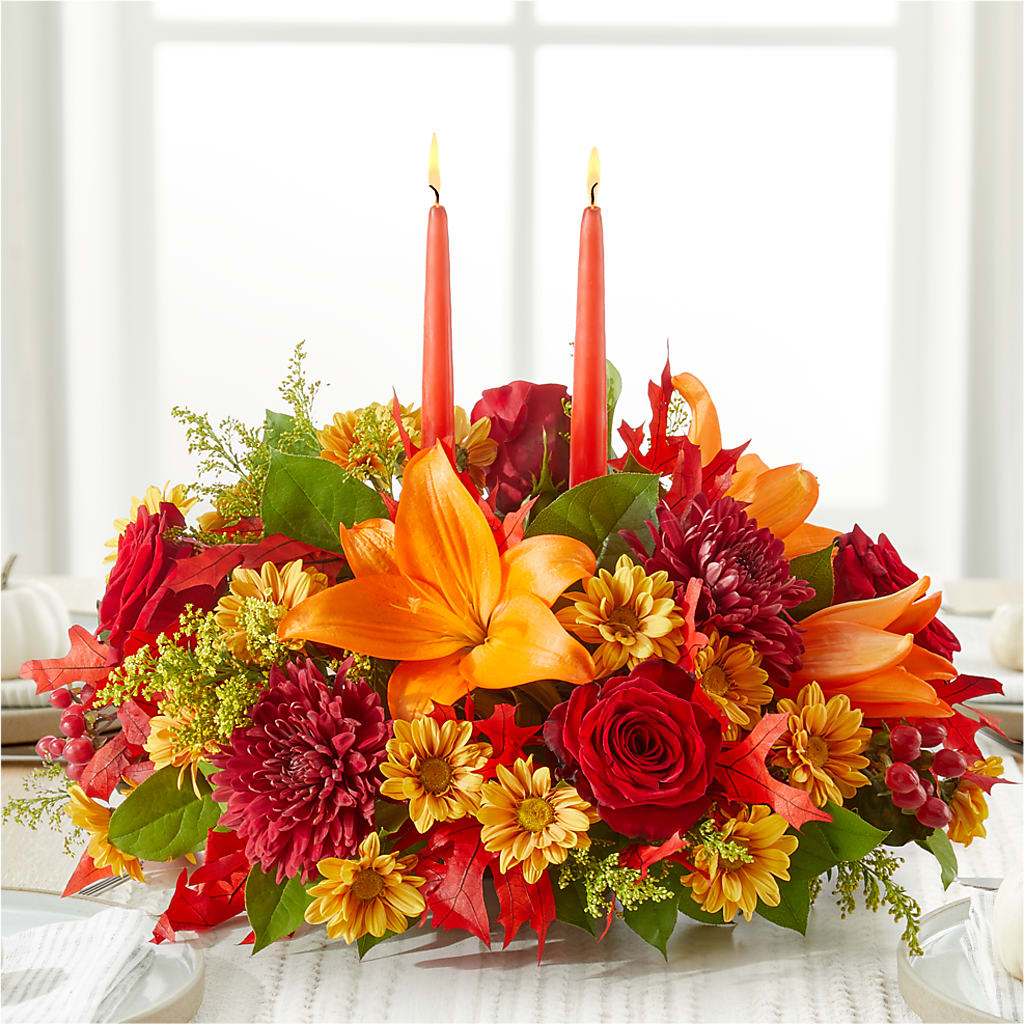 Autumn's Embrace Centerpiece –  Vons Pavilions, Pleasanton CA