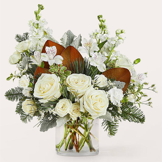 Fresh Snowfall Bouquet –  Vons Pavilions, Pleasanton CA