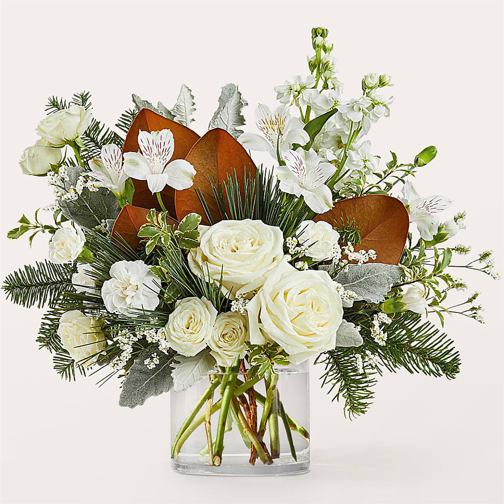 Fresh Snowfall Bouquet –  Vons Pavilions, Pleasanton CA